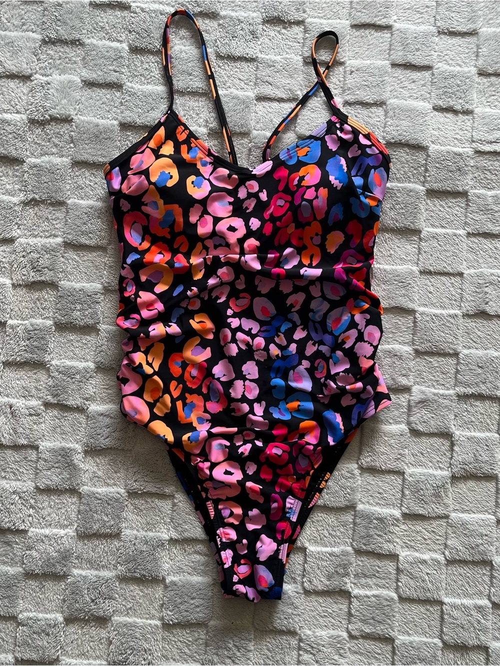 Cupshe Multicolor Leopard Print One-Piece Swimsuit